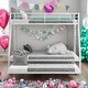 preview thumbnail 26 of 31, Modern Twin Over Full Multiple Choices Bunk Bed With Sturdy Steel Frame,Twin Size Trundle,Two-Side Ladders