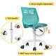 preview thumbnail 13 of 36, HomyLin Plastic Mesh Adjustable Armless Desk Chair with Rolling Wheels Kids Teen
