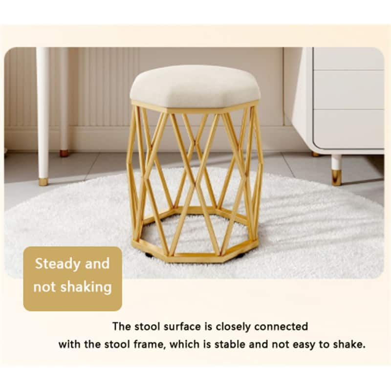 Modern Luxury Round Stool Office Chair Bird'S Nest Stool Legs