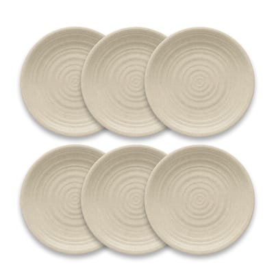 Abode Homewares by TarHong Planta Artisan Dinner Plate, 10.5 x 0.9", Set of 6