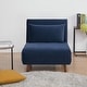 preview thumbnail 11 of 150, Tustin Upholstered Convertible Lounge/ Sleeper Chair Velvet Blue - Chair