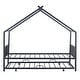 preview thumbnail 49 of 87, Metal House Bed with Trundle and Roof for Kids, Boys and Girls, Bedroom