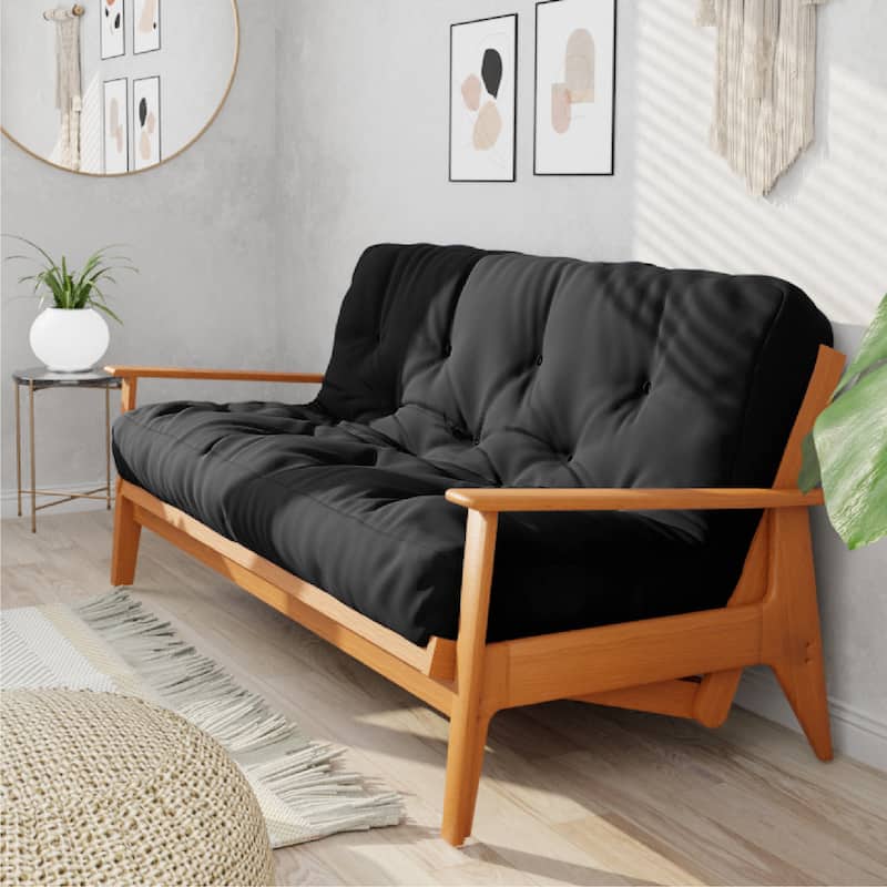 10" Pocket Coil Futon Mattress. Mattress only. Frame not included. - Black - Full