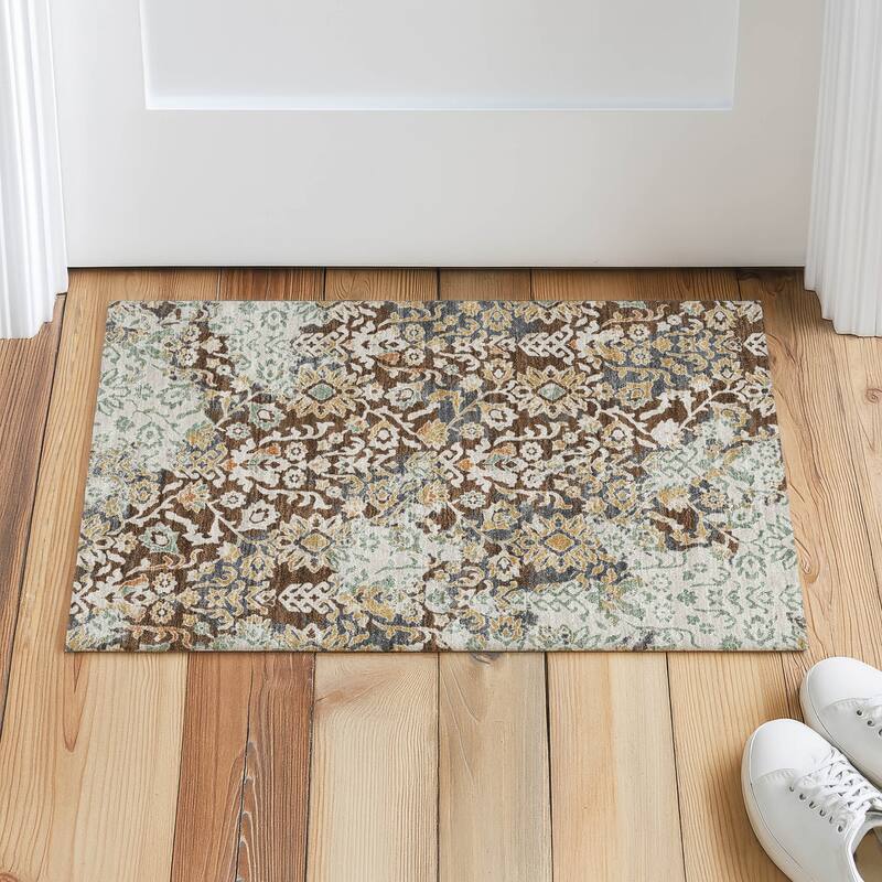 Machine Washable Indoor/ Outdoor Global Avon Chantille Rug