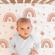 preview thumbnail 3 of 3, The Peanutshell Boho Rainbow 3 Piece Crib Bedding Set for Baby Girls