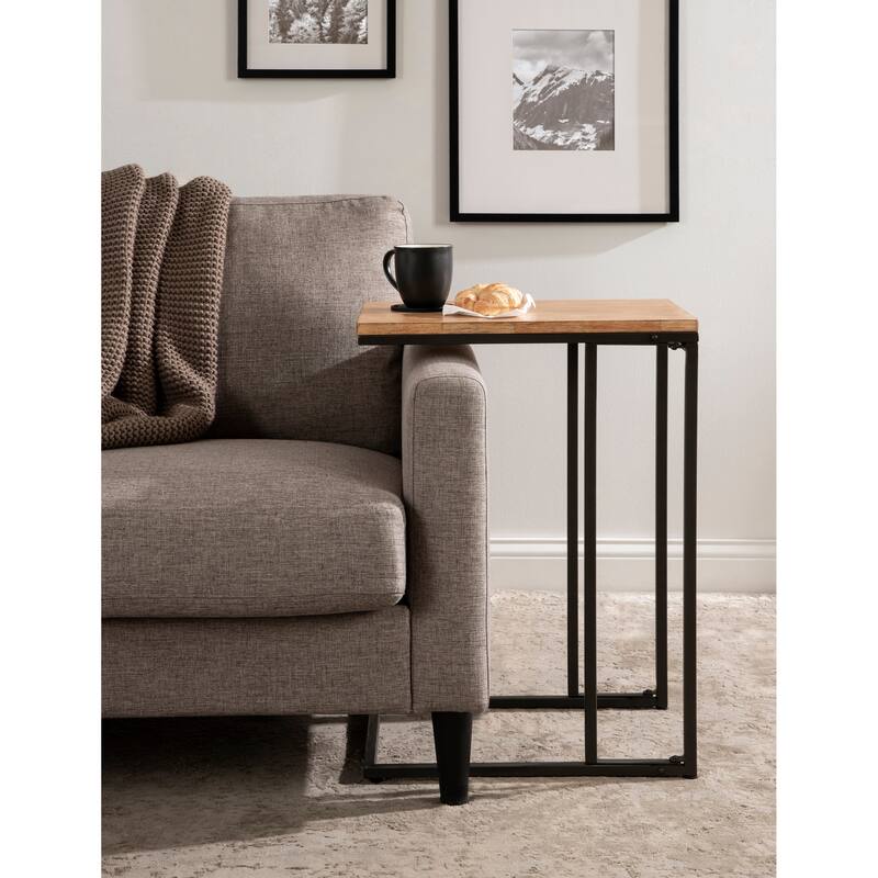 Kate and Laurel Lockridge Metal Base C-Table