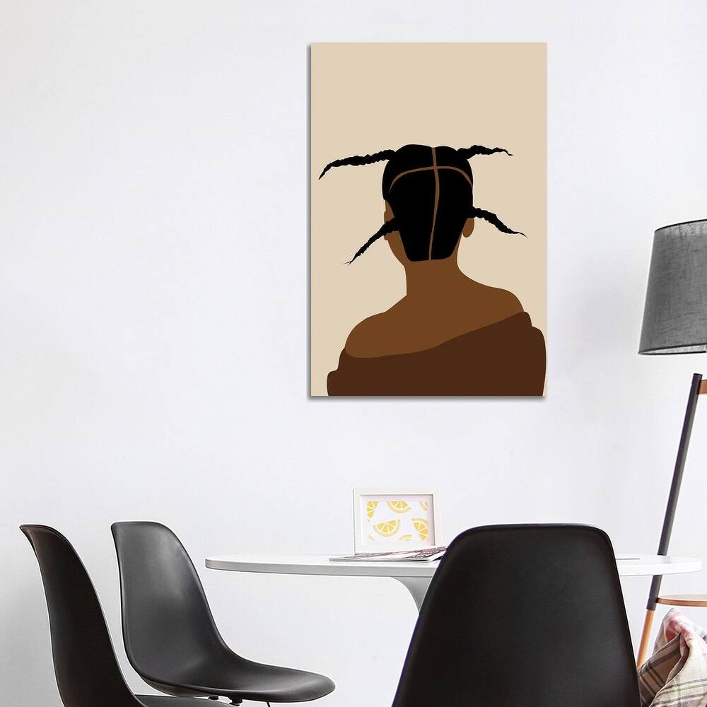 iCanvas "African Hairstyle" by Tysee Ciage Canvas Print