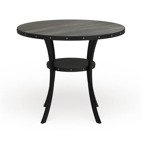 Roundhill Furniture Biony Dining Collection Espresso Wood Counter