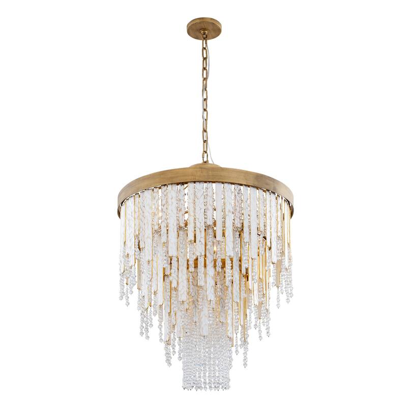Varaluz Lafayette Chandelier - Havana Gold - 24"W X 34.75"H