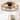 19 Inch Farmhouse Flush Mount Caged Ceiling Fan with Lights and Remote, Reversible 6 Speeds Low Profile Bladeless Ceiling Fan