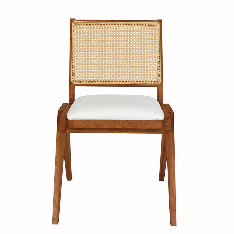 6PCS Rattan Wooden Extendable Dining Table Se