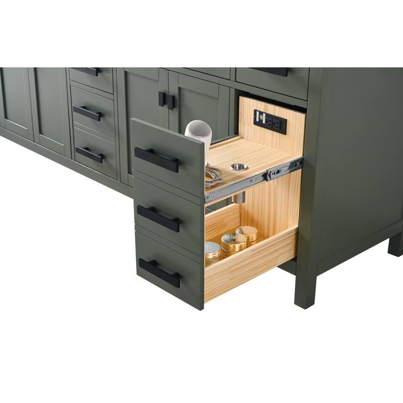 Valentino 84" Double Vanity in White