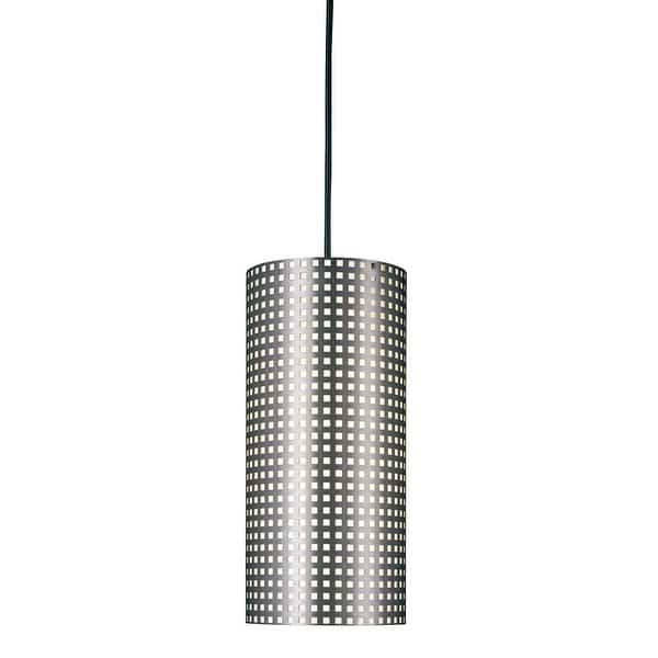 slide 2 of 2, Kovacs Grid 6" Wide Single Light Mini Pendant Brushed Nickel
