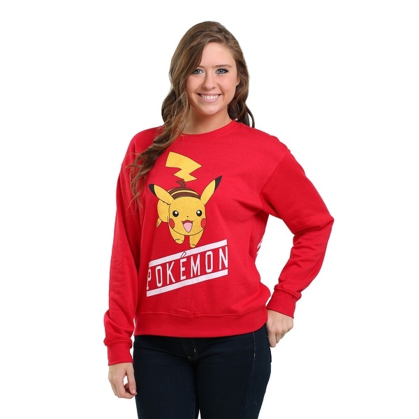 Pokemon Front & Back Pikachu Juniors Crew Sweatshirt
