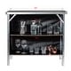 preview thumbnail 3 of 1, Trademark Innovations 39"L x 15"W x 35"H Portable Bar Table with Skirt and Carrying Case