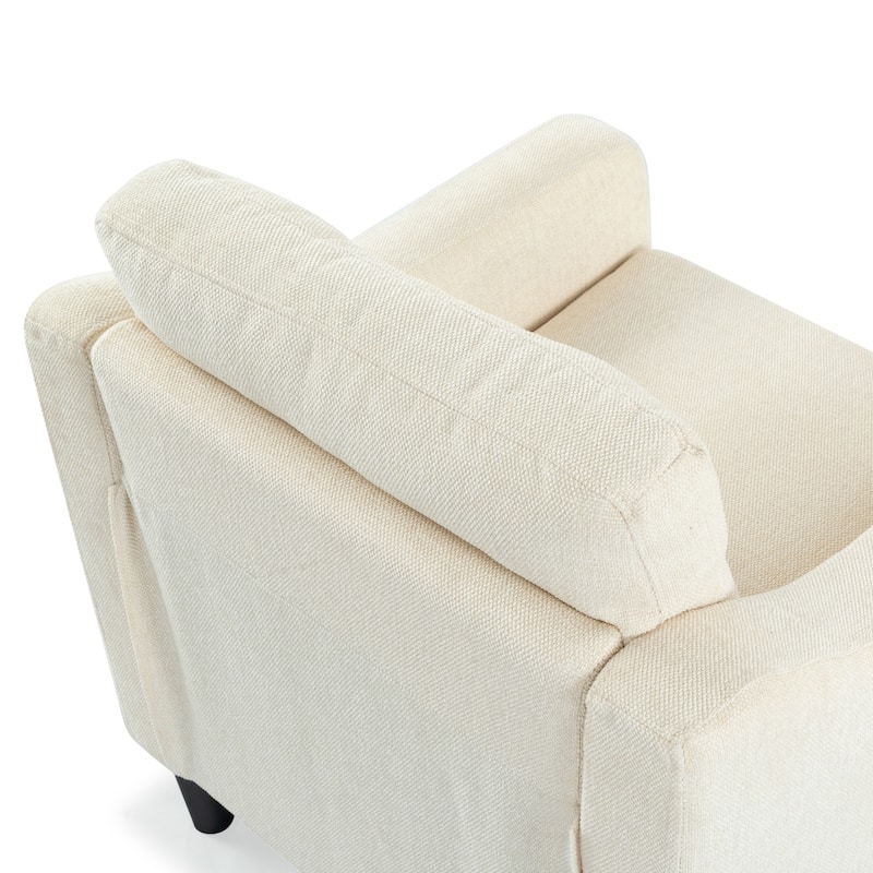 SAFAVIEH Couture Nathaniel Tufted Back Accent Chair - 32"W x 32"D x 34"H