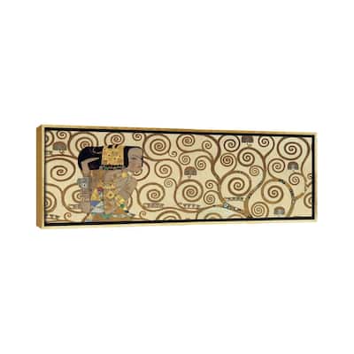 iCanvas "Expectation, Horizontal" by Gustav Klimt Framed Canvas Print