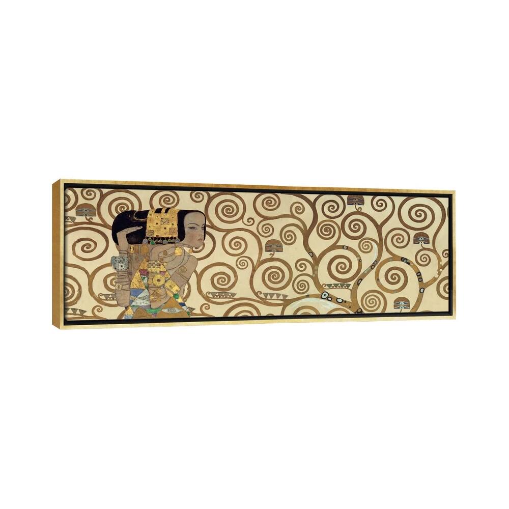 iCanvas "Expectation, Horizontal" by Gustav Klimt Framed Canvas Print