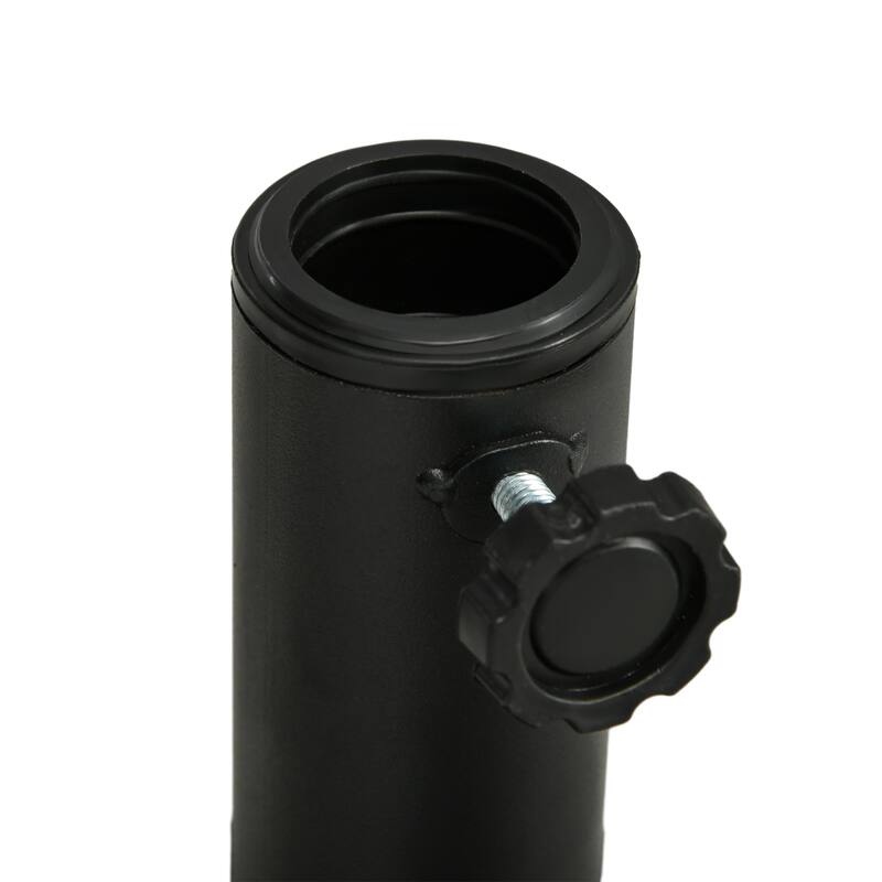 Outsunny 18" Patio Umbrella Base, 40bs Concrete Heavy Duty Umbrella Stand with Metal Umbrella Holder