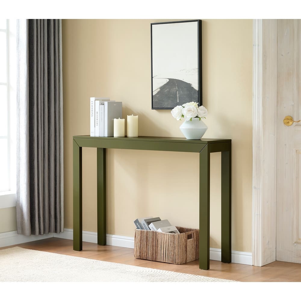 Russell Collection Modern Wood Rectangle Console Table