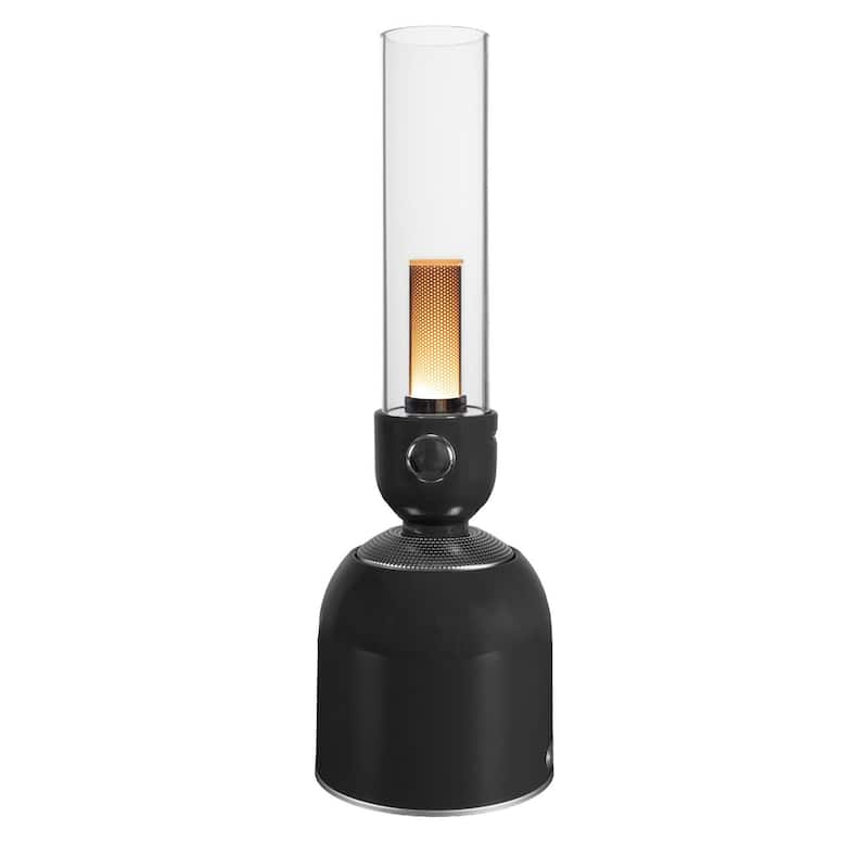 Novelty Lights Rechargeable 3-in-1 Camping Lantern with Bluetooth Speaker, Green - Black