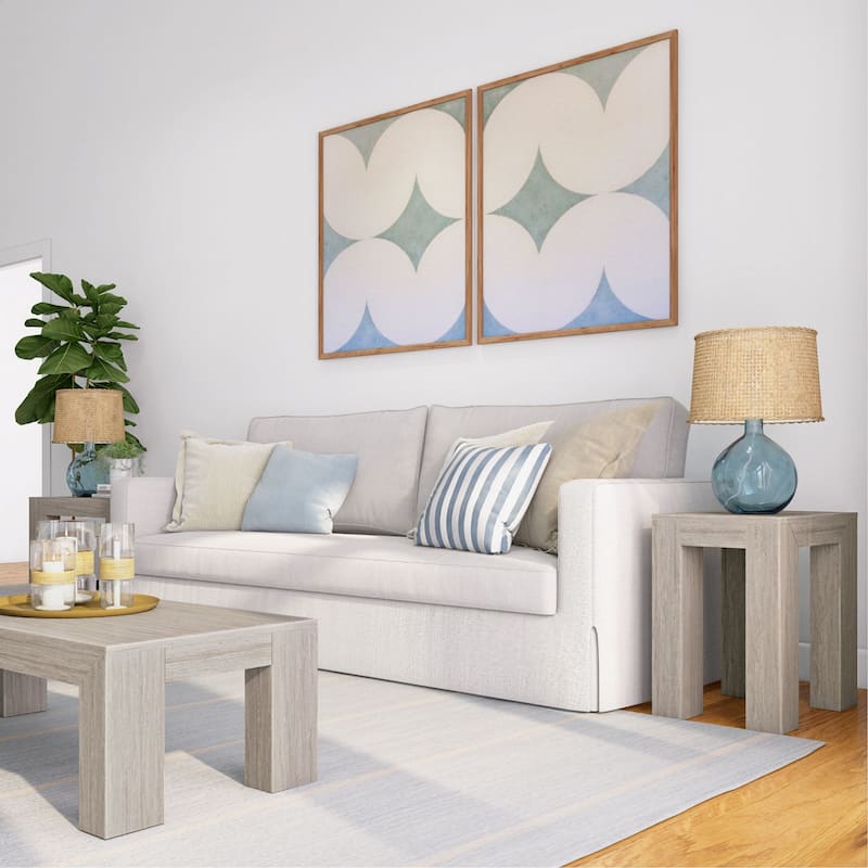 Plank and Beam Modern Rectangular Side Table - 25"
