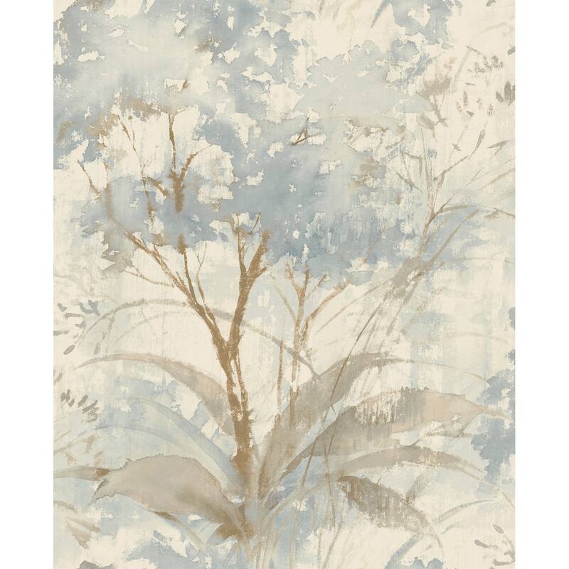 A-Street Prints Mistwood Blue Forest Wallpaper