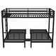 preview thumbnail 10 of 13, Detachable Triple Bunk Bed,Twin over Twin & Twin Bunk Beds for 3,L-Shape Triple Bunk Bed