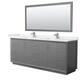 Option Dark Gray / White Quartz Top / Brushed Nickel
