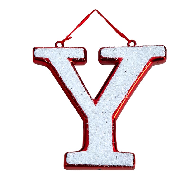 24” White and Red "JOY" Shatterproof Christmas Ornament