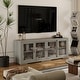 preview thumbnail 15 of 29, Vintage TV Cabinet Buffet Cabinet Entertainment Center Gray Brown