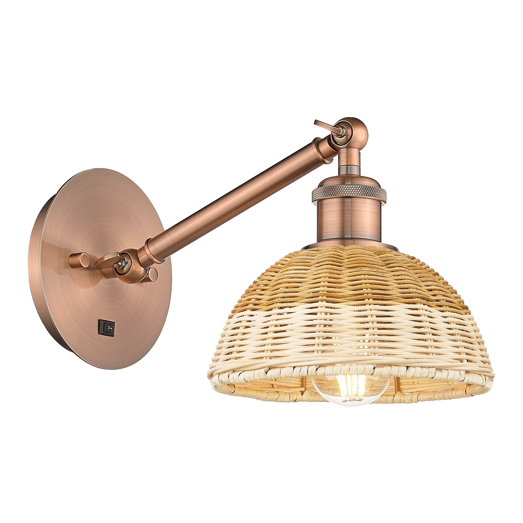 Innovations Lighting Endless Possibilities Ballston - Bristol Natural II - 1 Light 8" Adjustable Sconce