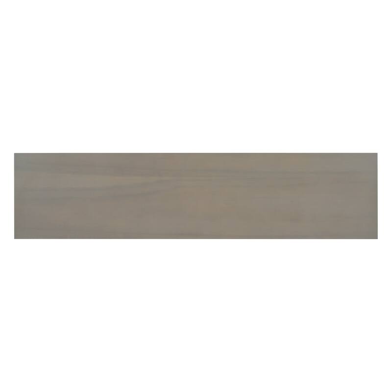 59.8" MDF Console Table With Natural Wood Veneer with V-Shaped Base for Living Room