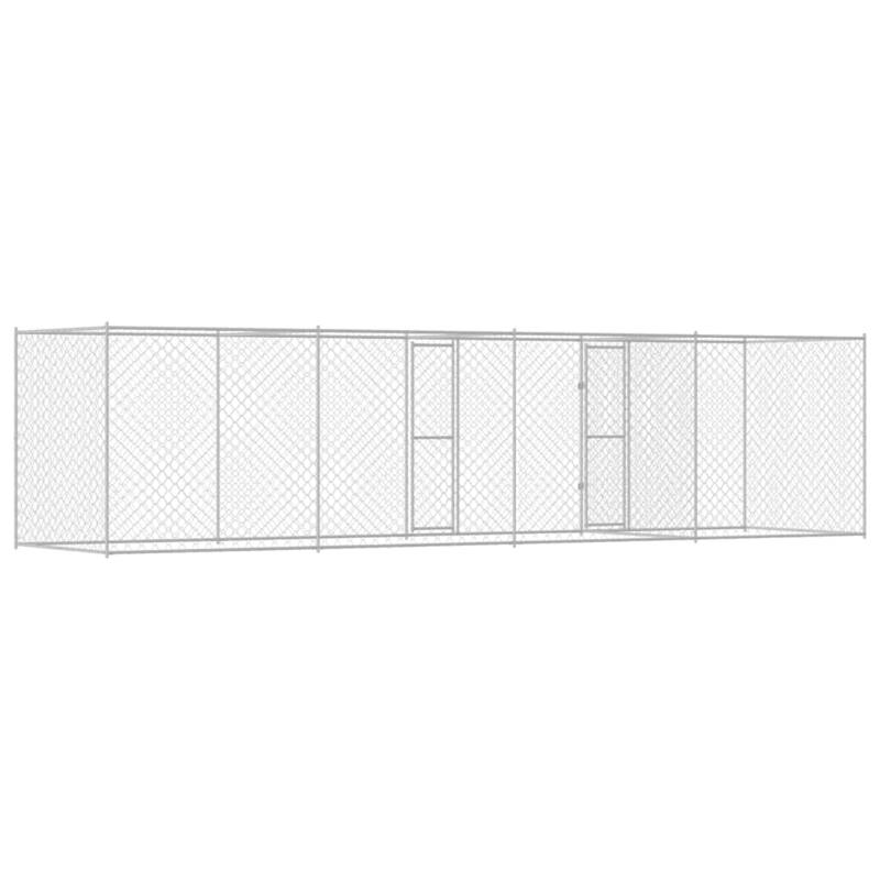 Dog Cage Silver 600/800 x 200 x 200 cm Galvanised Steel