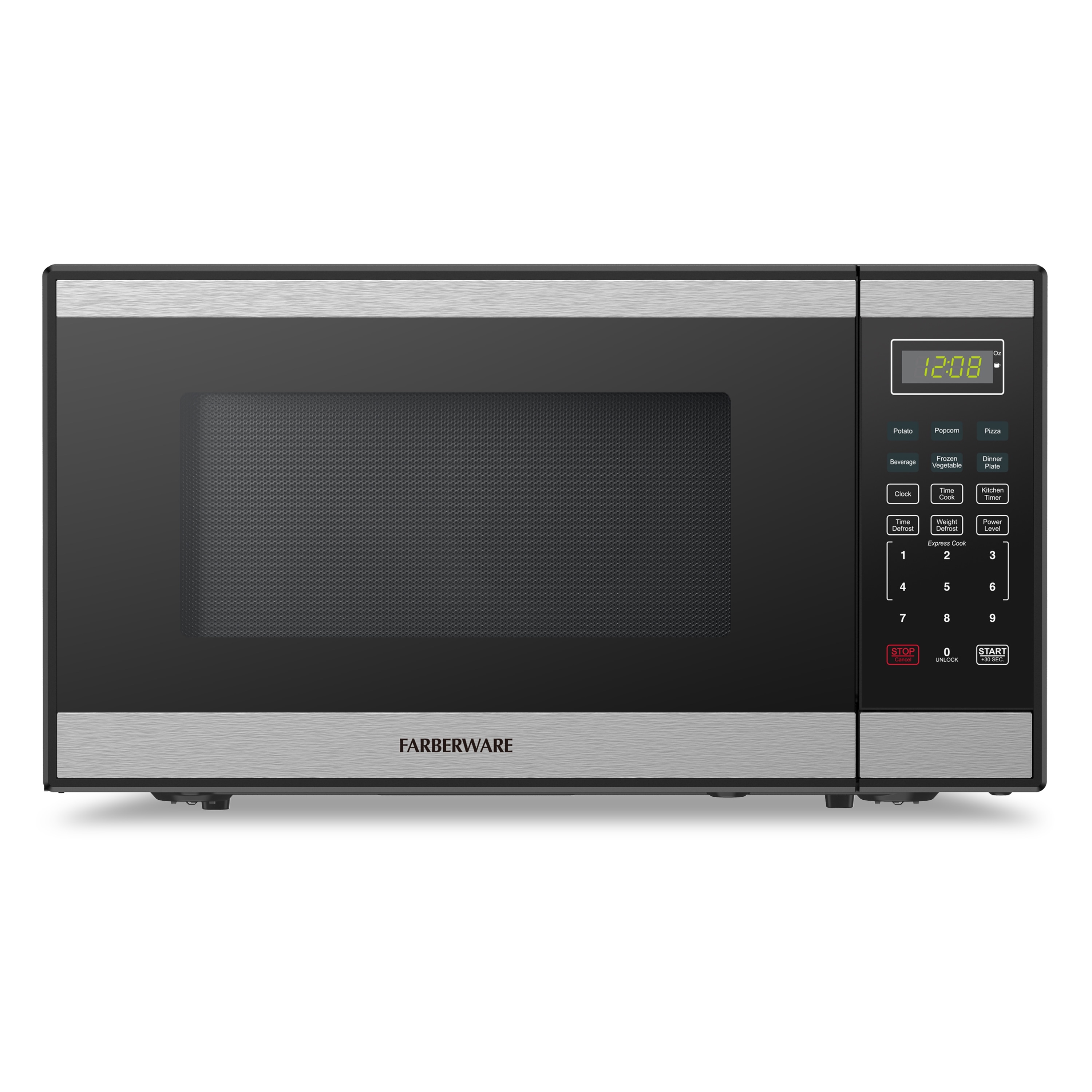 Farberware 1.1 Cu. Ft. Black & Stainless Steel 1000 Watt