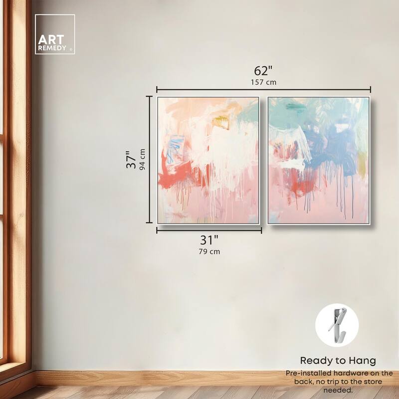 Breath of Colors Canvas Set of 2 by Art Remedy