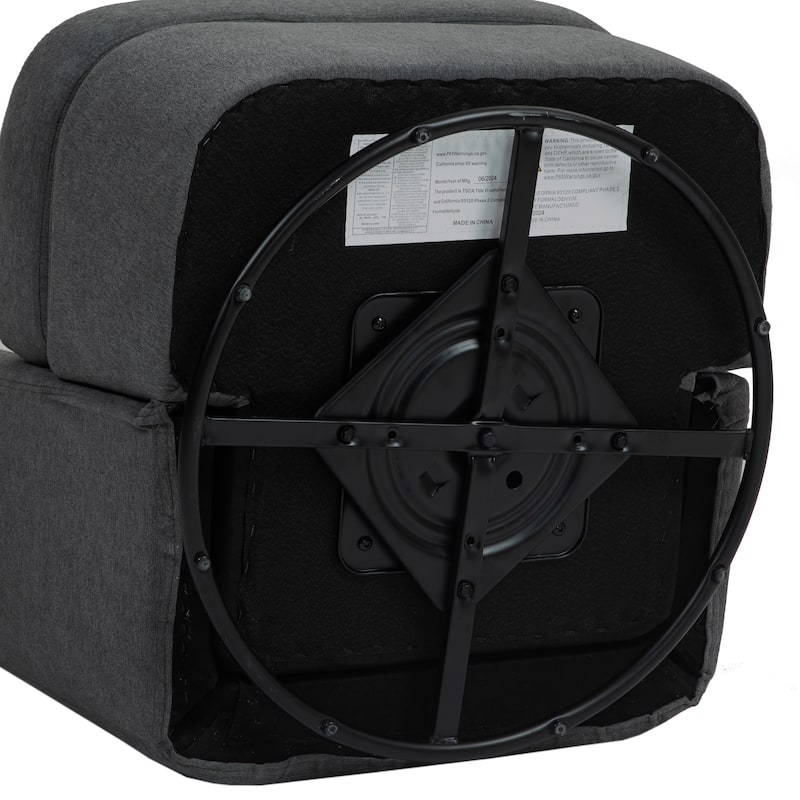 360°Swivel Barrel Chair with Cushion