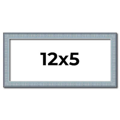 12x5 Frame Rustic Sky Blue Solid Wood Picture Frame | 0.75 Inch