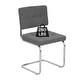 preview thumbnail 18 of 16, Breuer Chair Company Aurora Cushion Padded Seat & Cushion Back Cantilever Side Chair w Chrome Frame (Various Upholstery Fabrics)