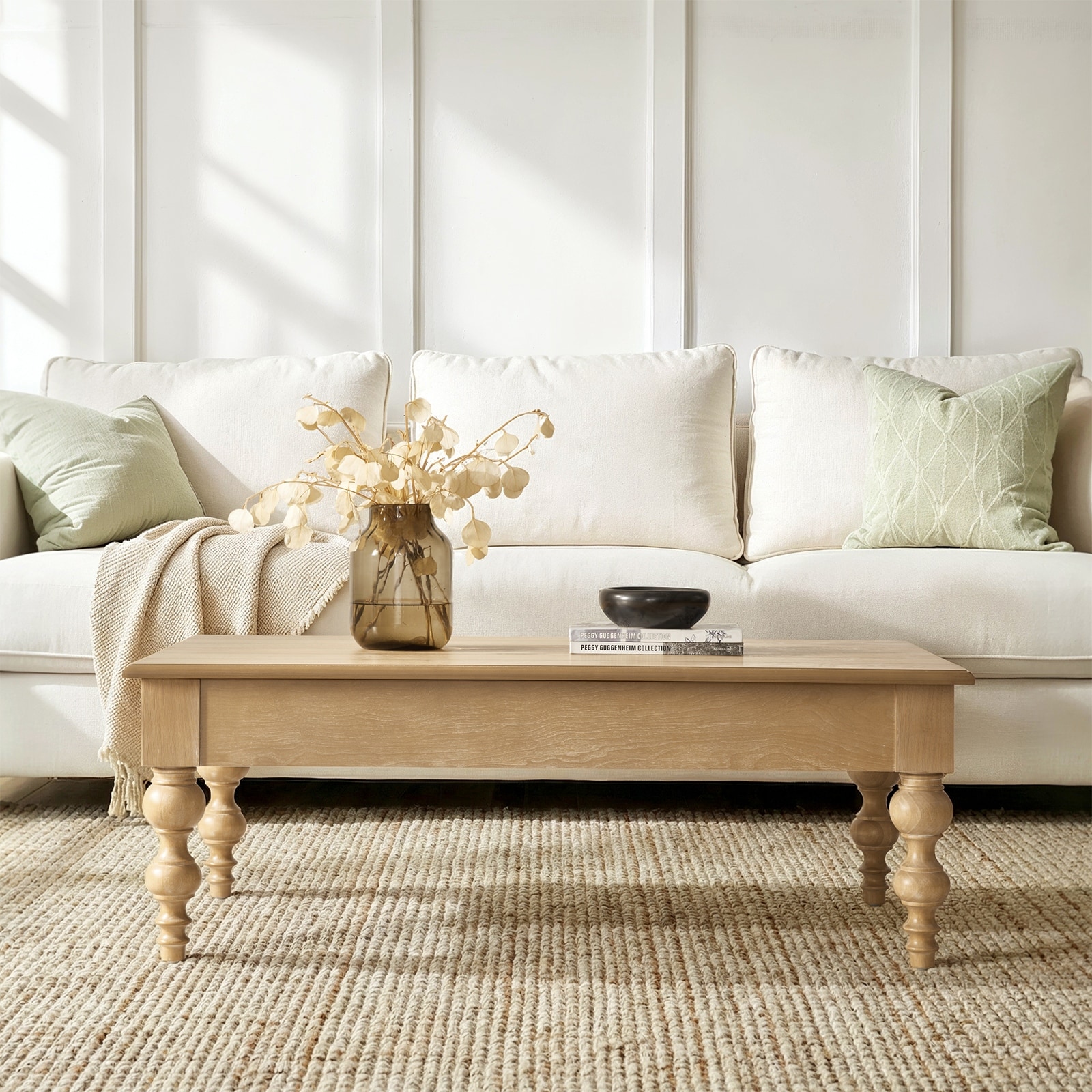HULALA HOME Gaston Traditional Rectangular Coffee Table with