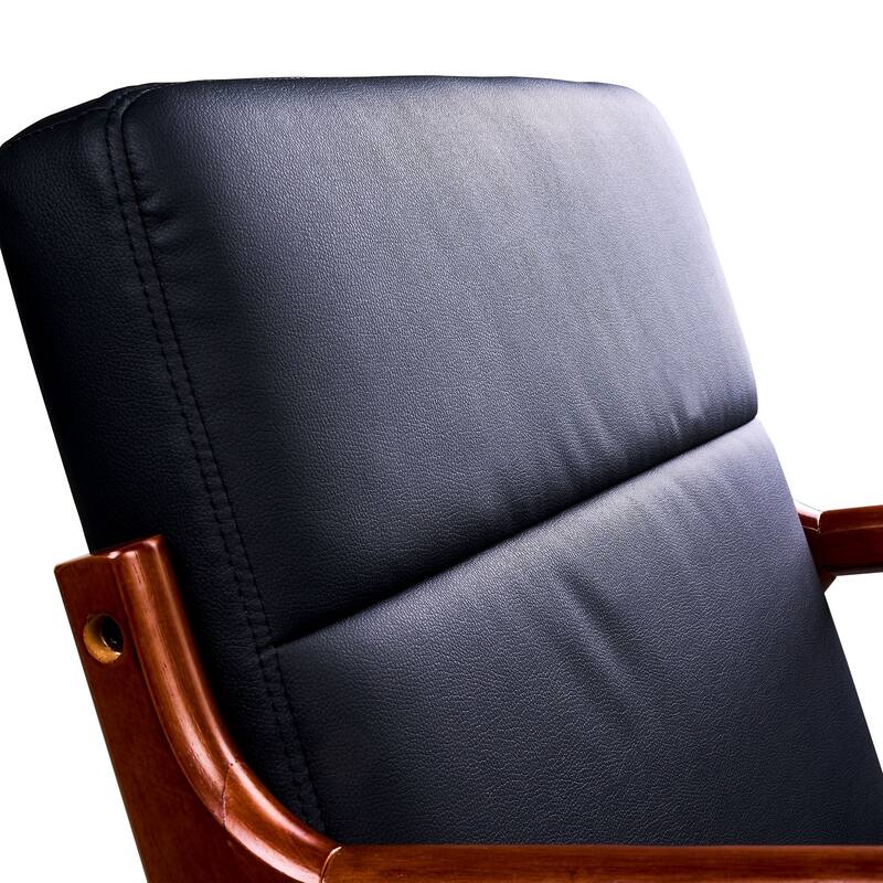 Javlergo Mid Century Modern Accent Chair Comfy Armchair with Lumbar Pillow and Thick Cushion Lounge Chair with Solid Wood Frame