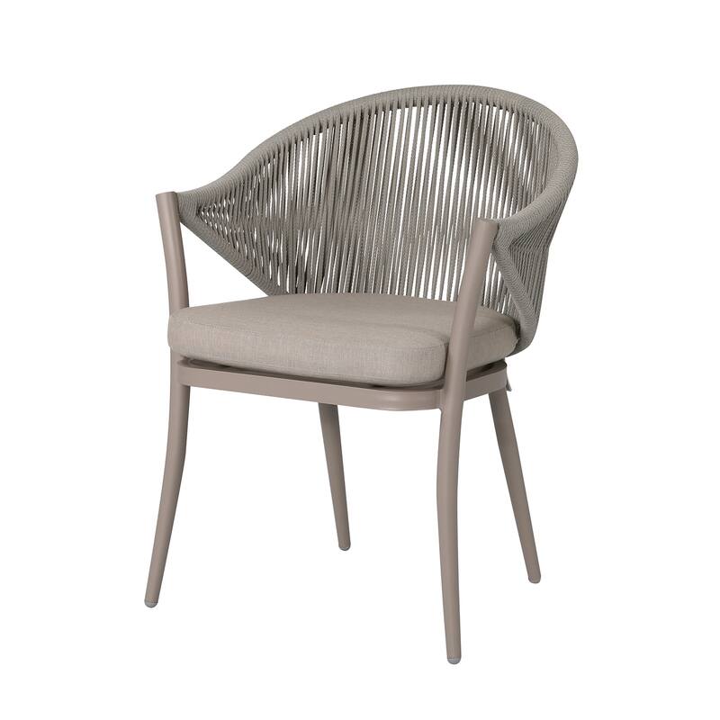 NUU GARDEN 3-Piece Aluminum Patio Furniture Bistro Set with Cushions