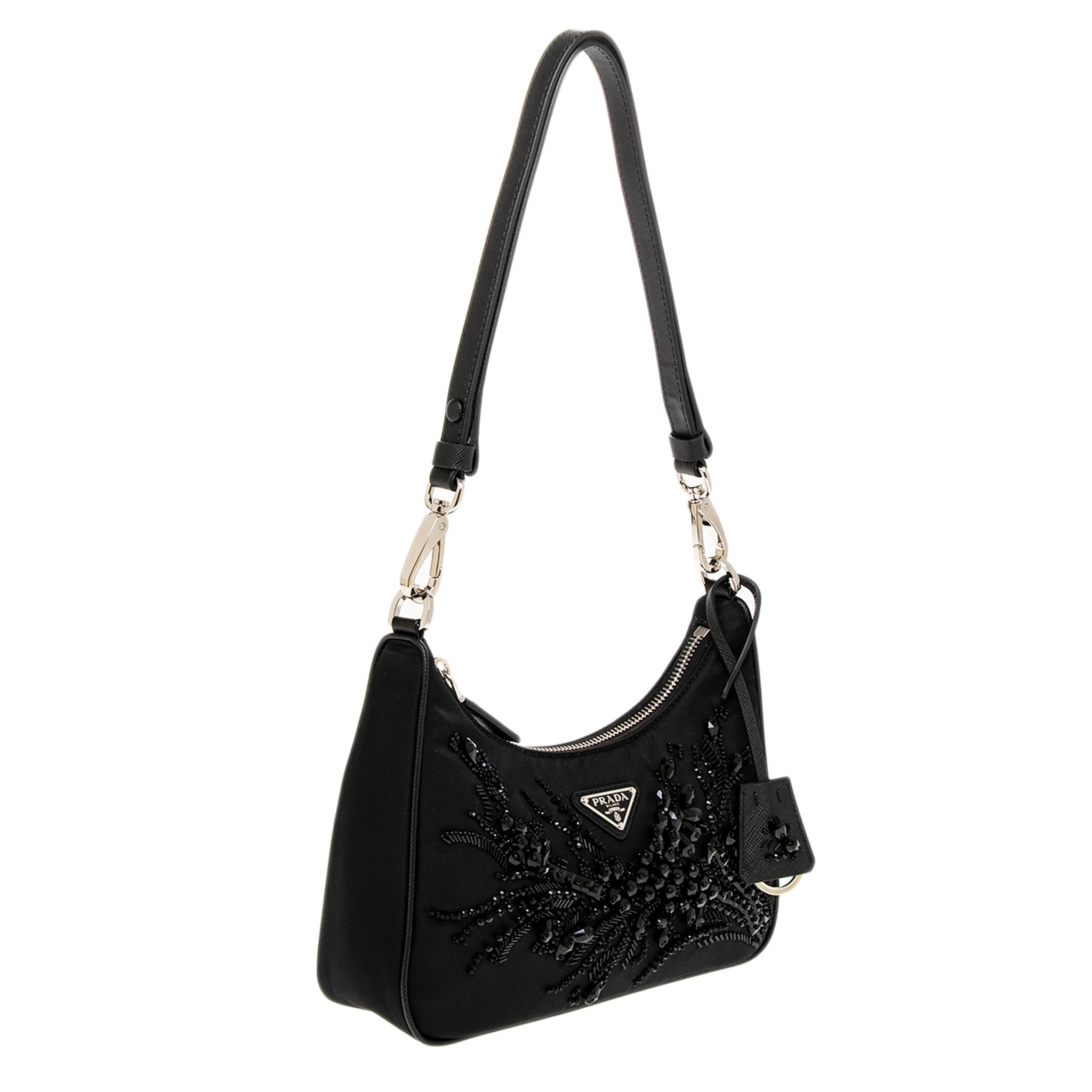 Prada Re-Edition Mini Bag with Crystal Embellishment