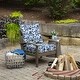 preview thumbnail 2 of 6, Arden Selections Bue Garden Floral Outdoor Deep Seat Cushion Set - 24 W x 24 D in.
