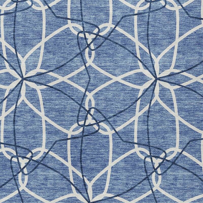 HomeRoots Geometric Modern Rectangle Outdoor Rug