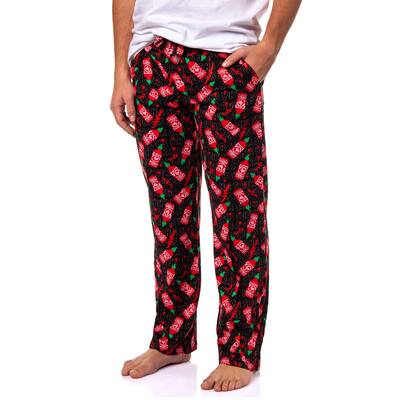 Sriracha Hot Sauce Men's Sriracha Bottle Splatter Pajama Lounge Pants