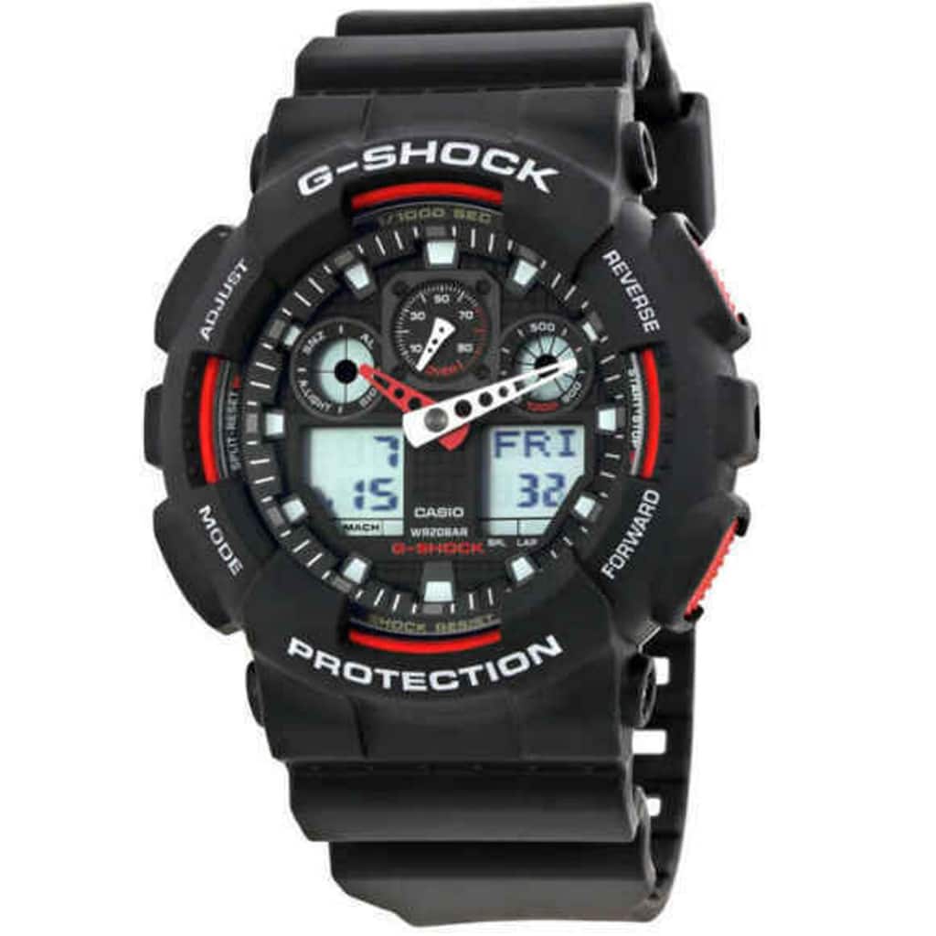 Casio Men's Classic Black Dial Watch - GA100-1A4 - 6 (36)