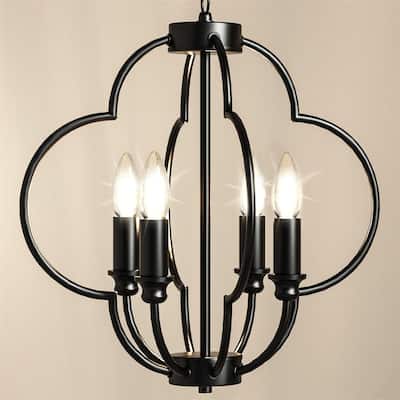 Farmhouse Oval Candle Chandelier Light