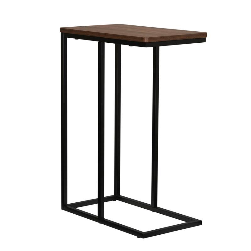Household Essentials C Side Table - Walnut