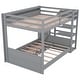 preview thumbnail 11 of 16, Full Over Full Bunk Bed with Storage Staircase & 3 Drawers, Convertible Wooden Bunk Bed Frame w/Safety Guardrail for Kids Teens